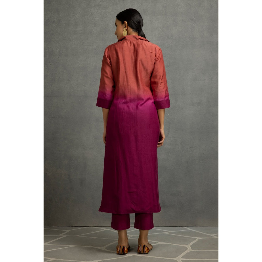 Kahani Lush Ombre Purple Kurta & Pant (Set of 2)