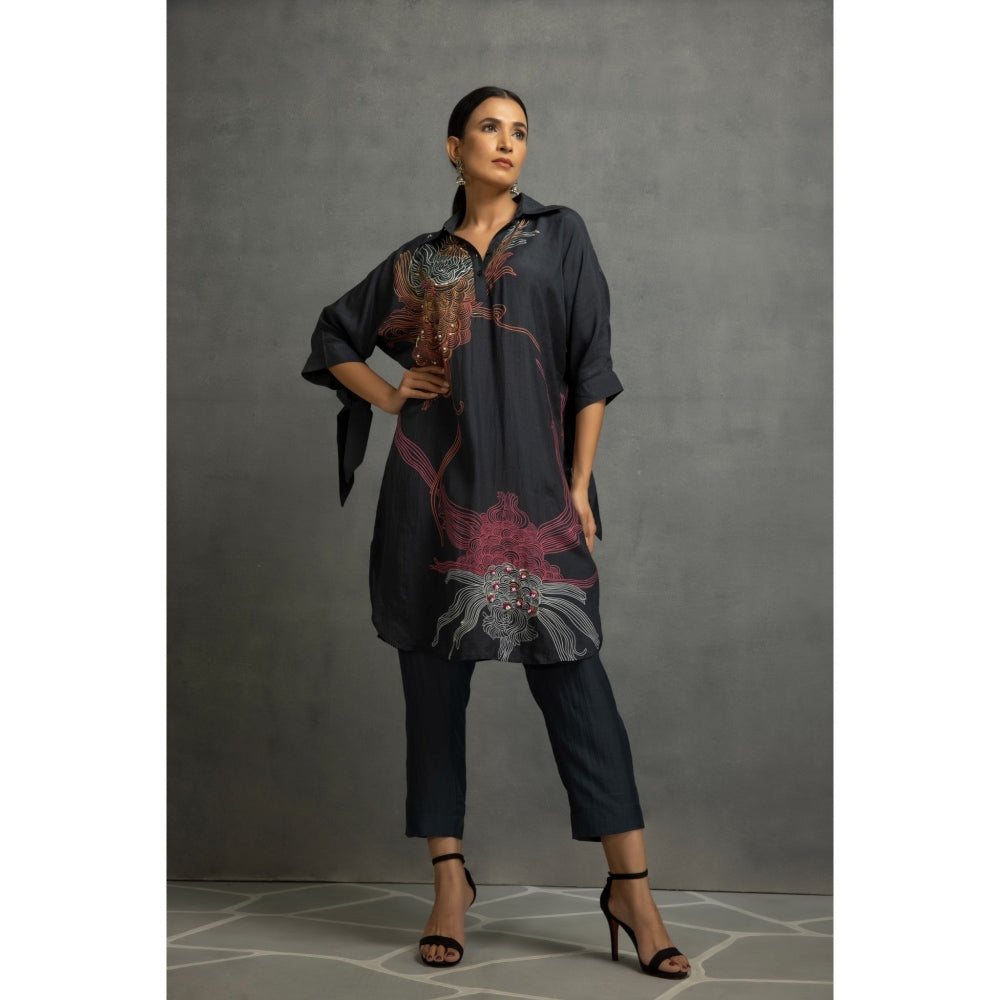Kahani Lush Black Printed Co-Ord (Set of 2)