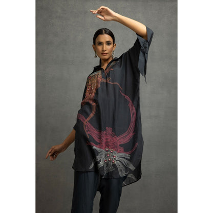 Kahani Lush Black Printed Co-Ord (Set of 2)