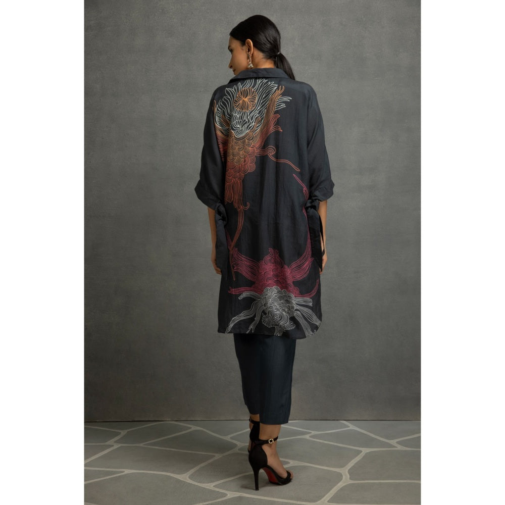 Kahani Lush Black Printed Co-Ord (Set of 2)