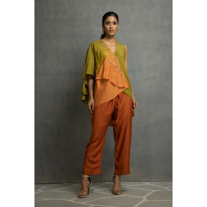 Kahani Lush Green Ombre Co-Ord (Set of 2)