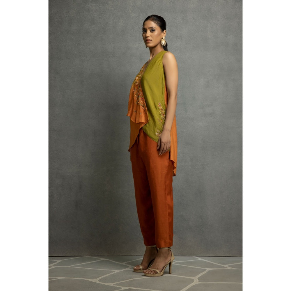 Kahani Lush Green Ombre Co-Ord (Set of 2)