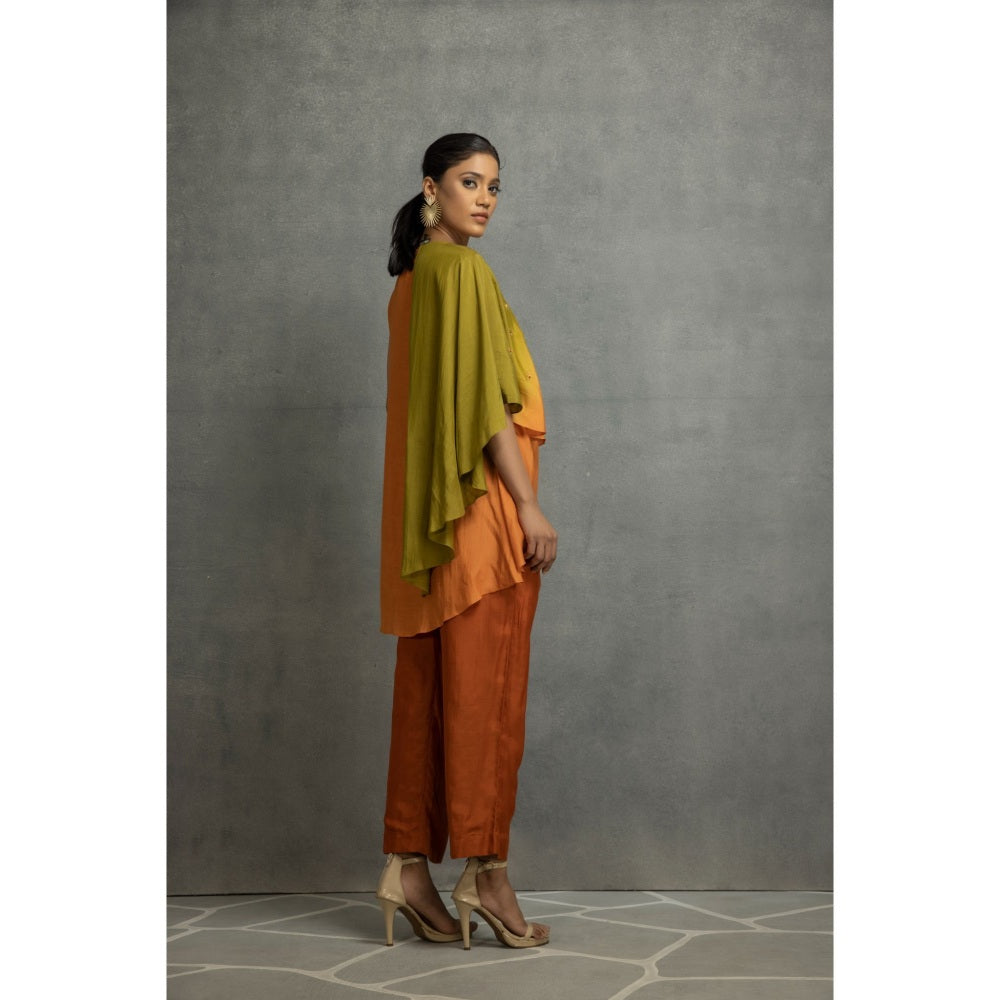 Kahani Lush Green Ombre Co-Ord (Set of 2)