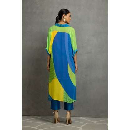 Kahani Lush Blue Kurta & Pant (Set of 2)