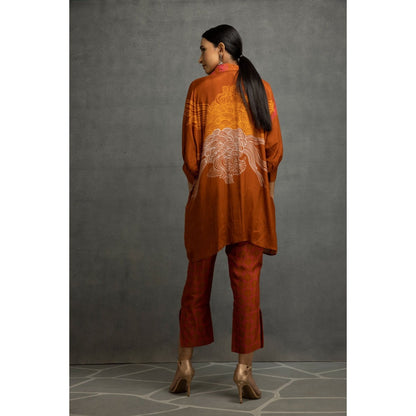 Kahani Lush Light Brown Printed Co-Ord (Set of 2)