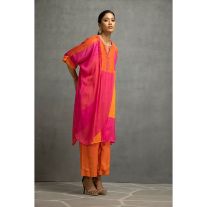Kahani Lush Orange & Pink Kurta & Pant (Set of 2)