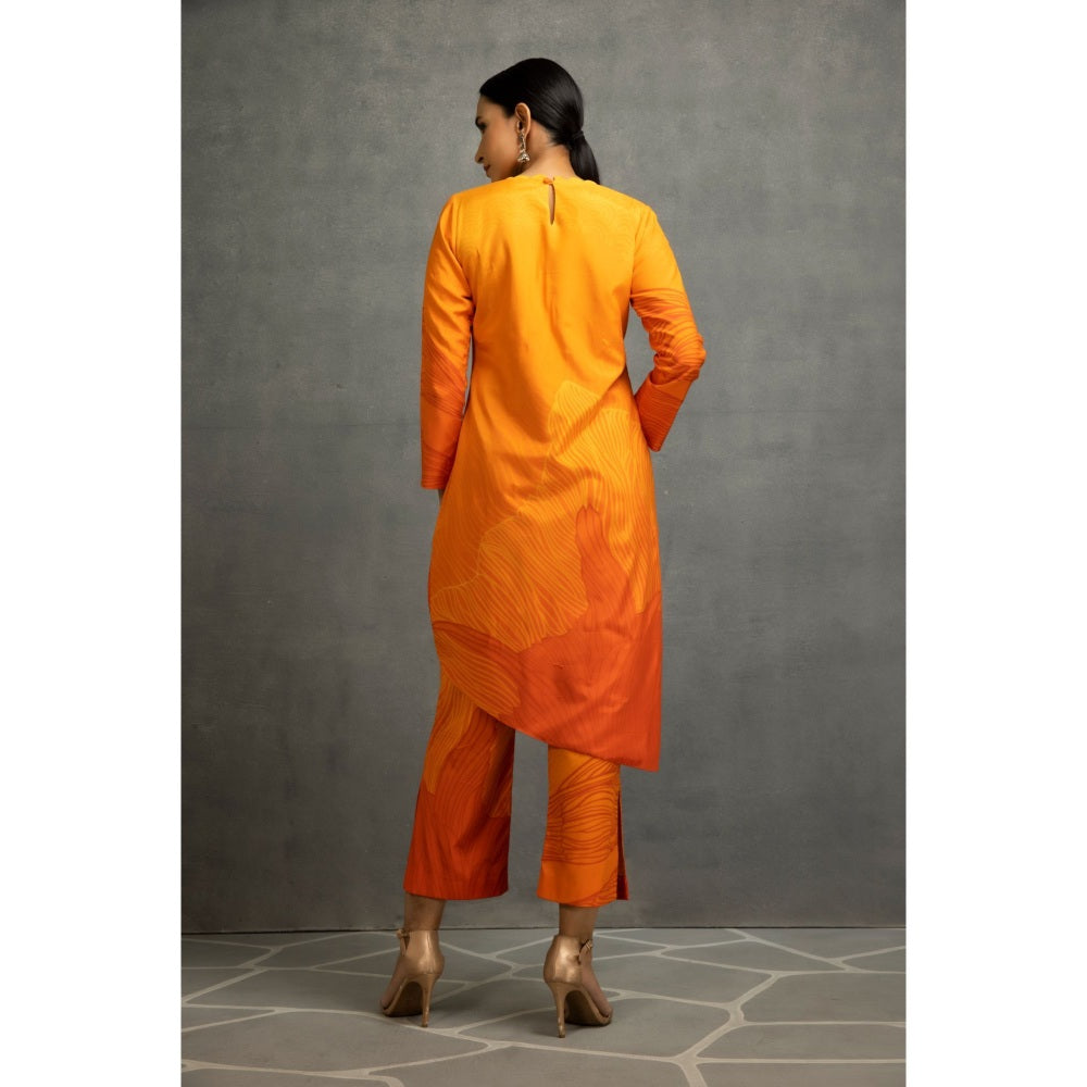 Kahani Lush Yellow Orange Printed Co-Ord (Set of 2)