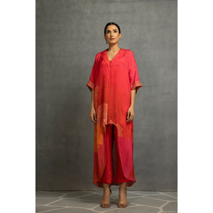 Kahani Lush Red Kurta & Pant (Set of 2)