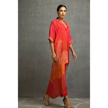 Kahani Lush Red Kurta & Pant (Set of 2)