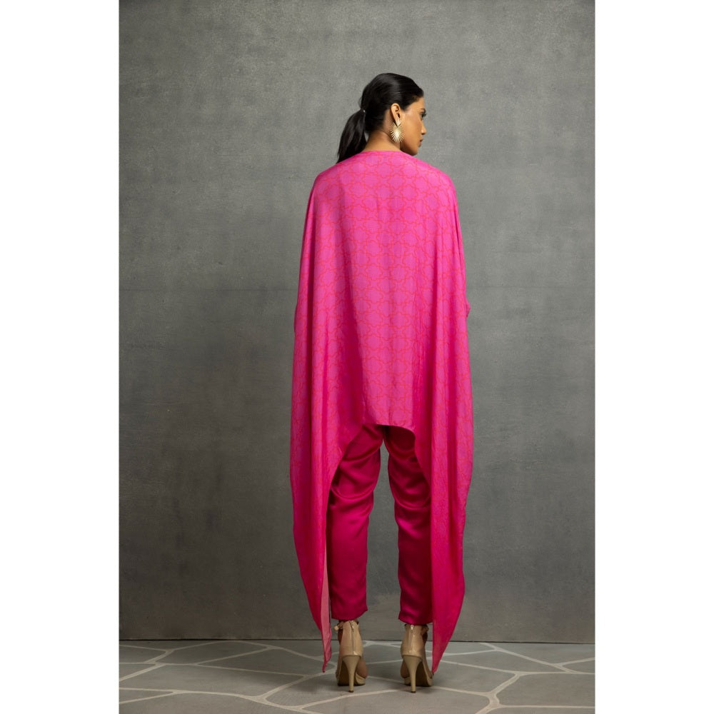 Kahani Lush Pink Kaftan & Pant (Set of 2)