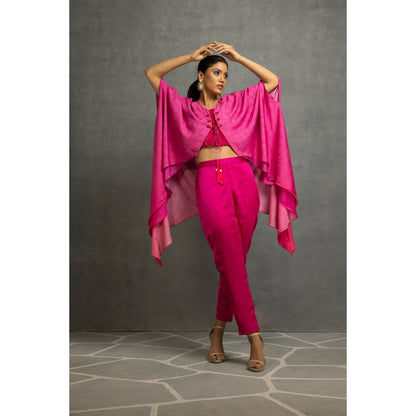 Kahani Lush Pink Kaftan & Pant (Set of 2)