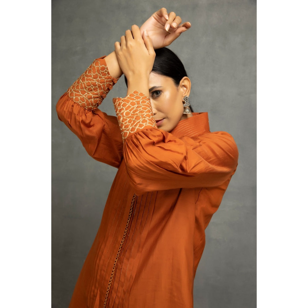 Kahani Lush Brown Kurta & Pant (Set of 2)