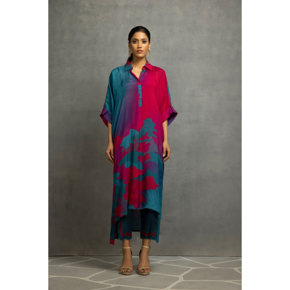 Kahani Lush Blue Kurta & Pant (Set of 2)