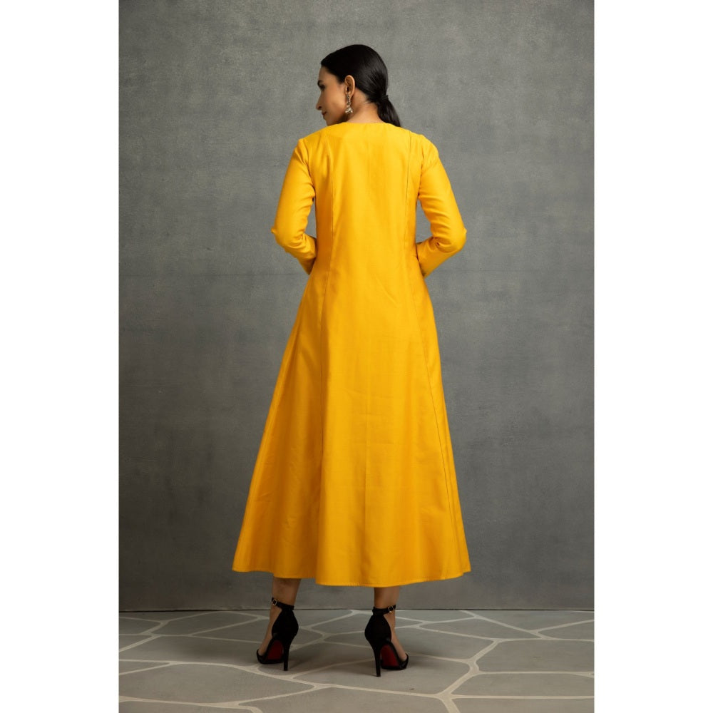 Kahani Lush Yellow Colour Dress