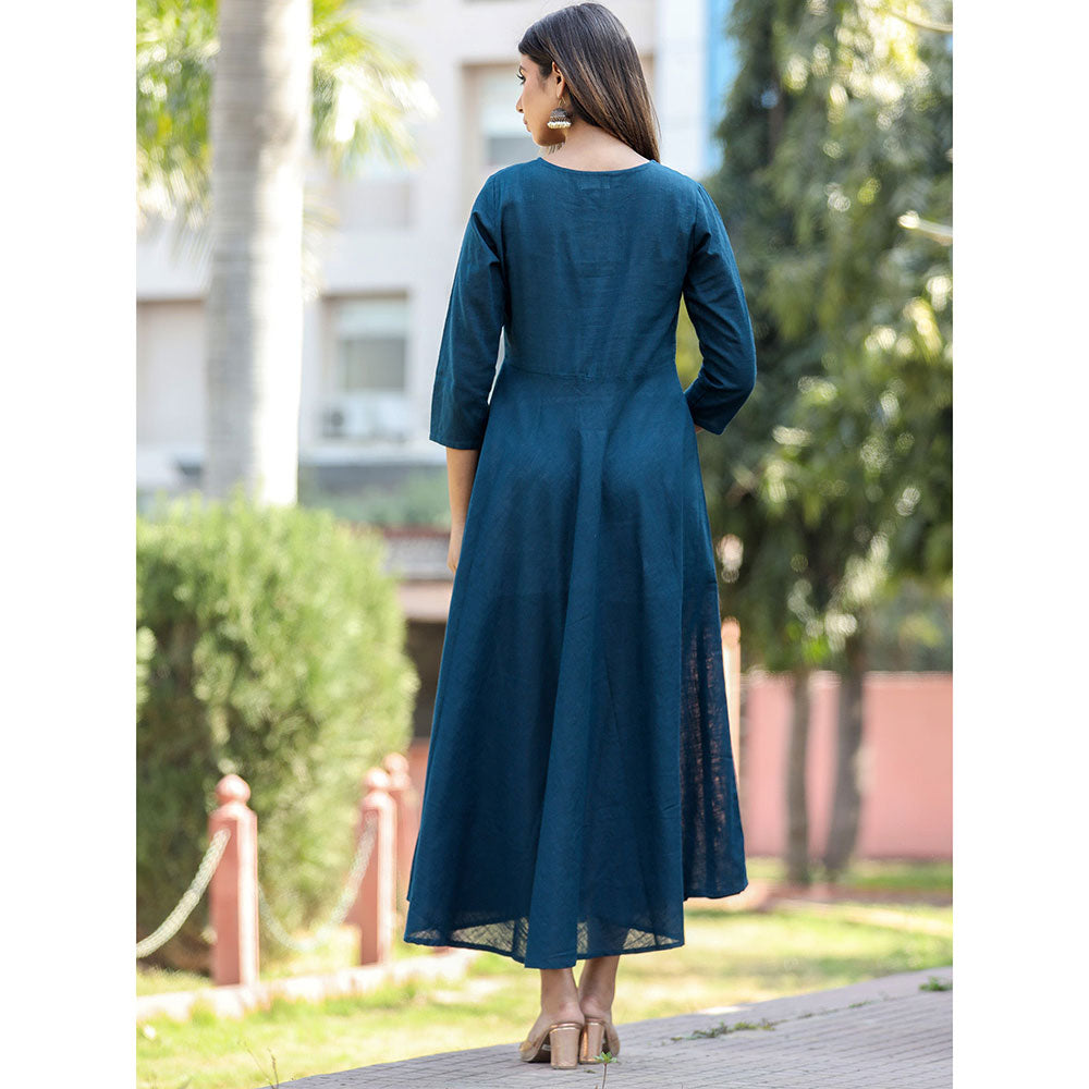 KAAJH Cotton Casual Long Anarkali Gown