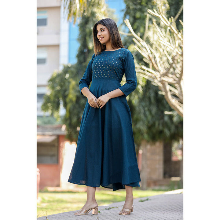 KAAJH Cotton Casual Long Anarkali Gown