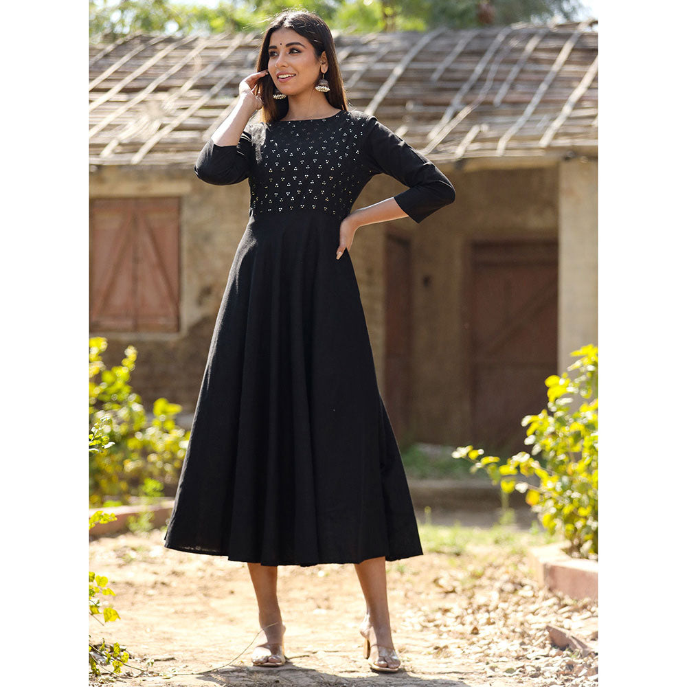 KAAJH Cotton Casual Long Anarkali Gown