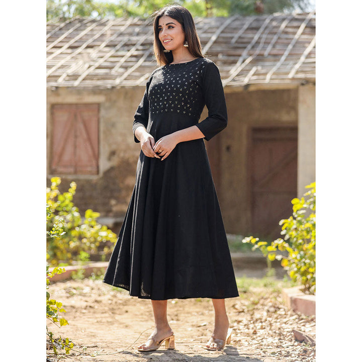 KAAJH Cotton Casual Long Anarkali Gown