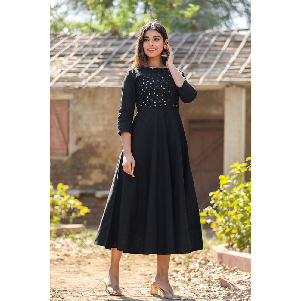 KAAJH Cotton Casual Long Anarkali Gown