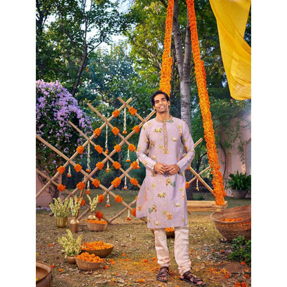 KALISTA Lavender Arnav Kurta with Churidar (Set of 2)