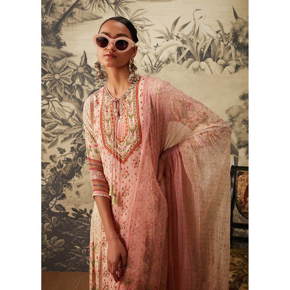 KALISTA Blush Pink Kurta with Pant and Dupatta (Set of 3)