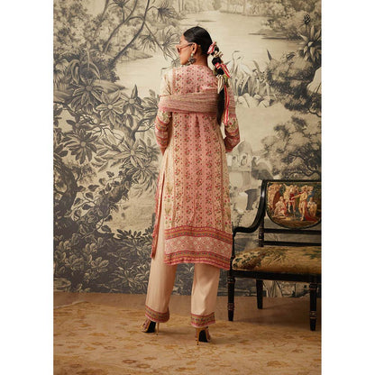 KALISTA Blush Pink Kurta with Pant and Dupatta (Set of 3)