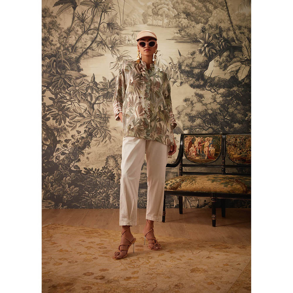 KALISTA Green Camila Tunic with Pant (Set of 2)