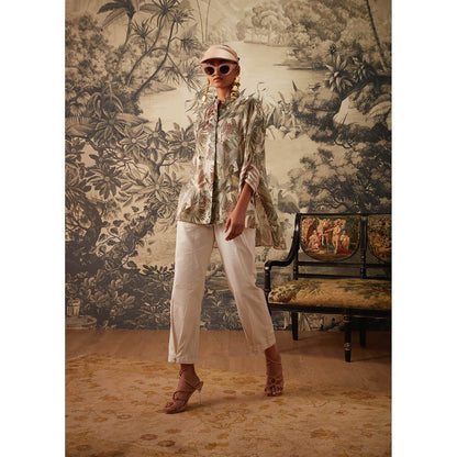 KALISTA Green Camila Tunic with Pant (Set of 2)