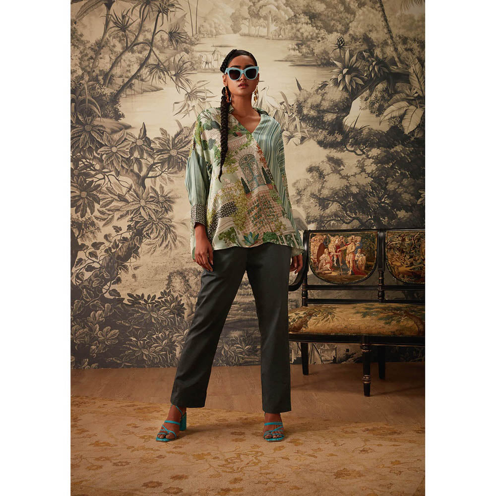 KALISTA Green Top with Pant (Set of 2)