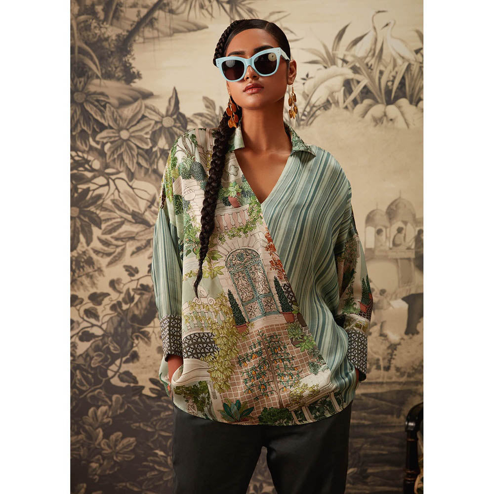 KALISTA Green Top with Pant (Set of 2)