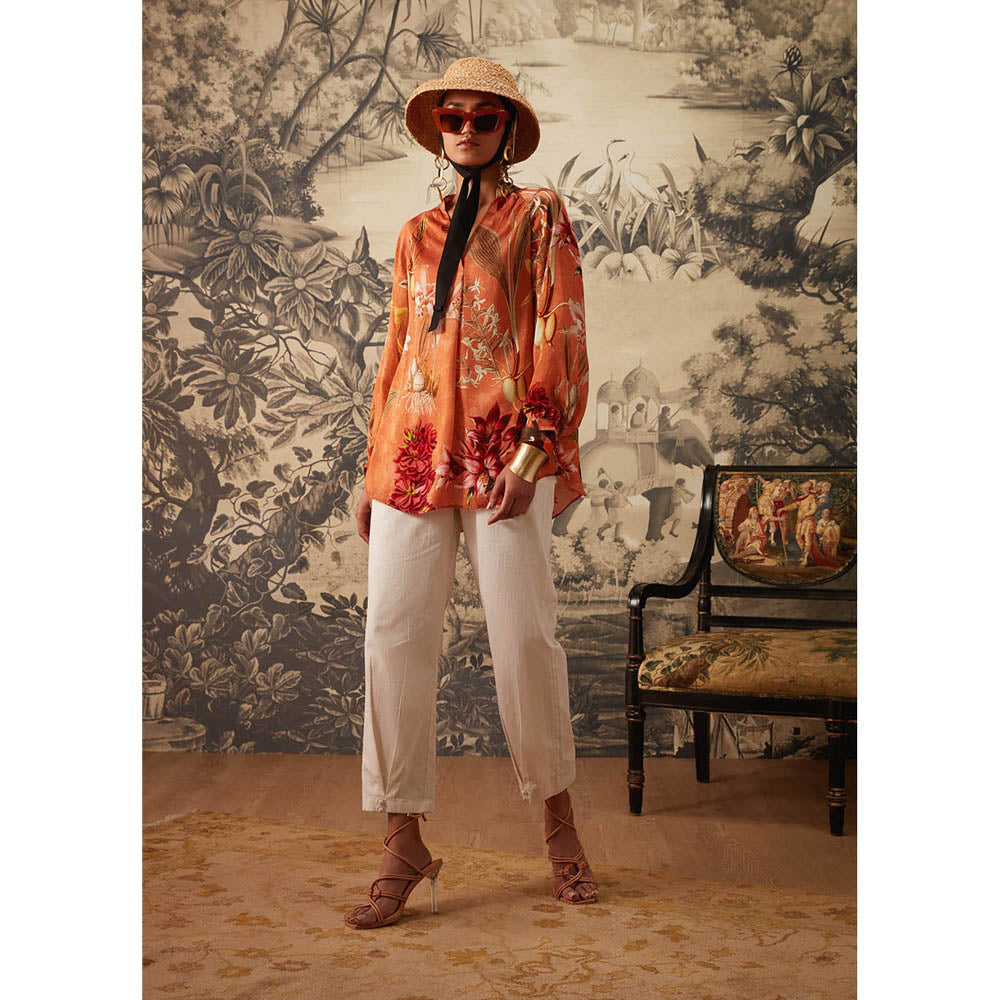 KALISTA Orange Dahlia Tunic