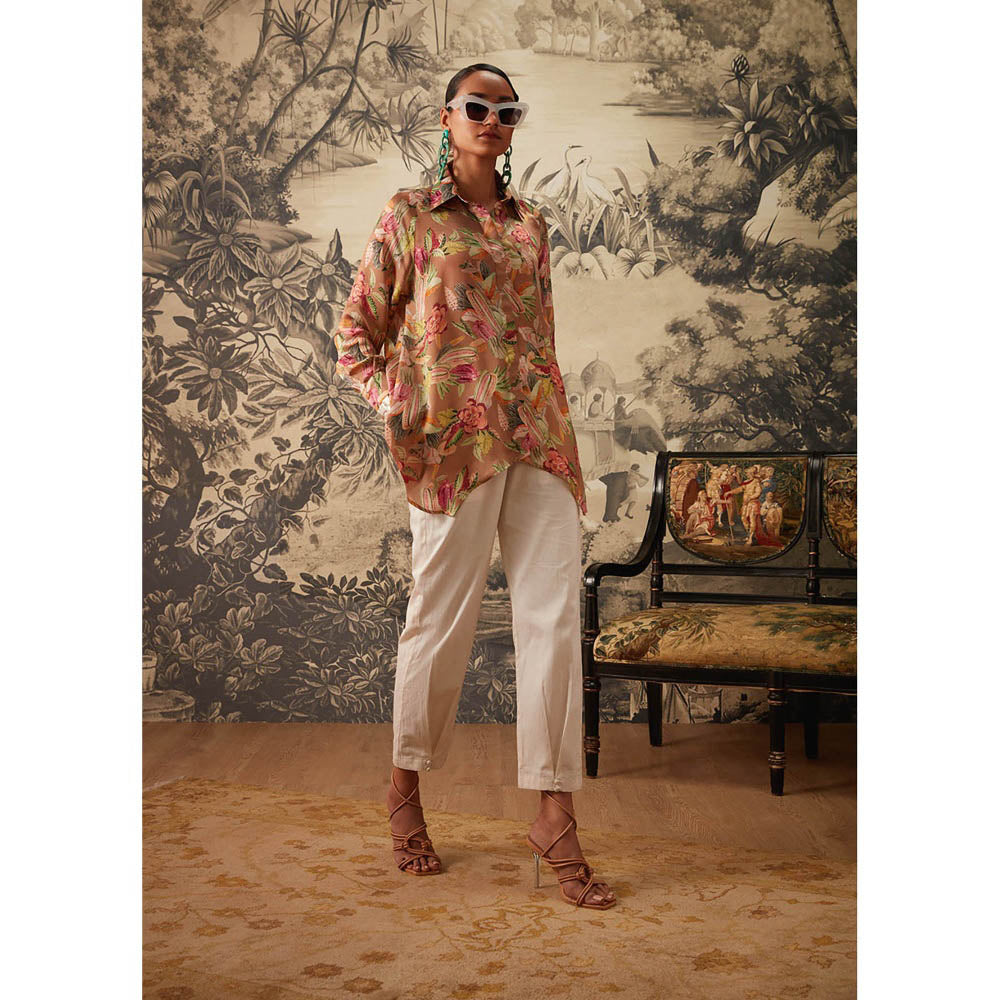 KALISTA Light Brown Hazel Shirt with Pant (Set of 2)