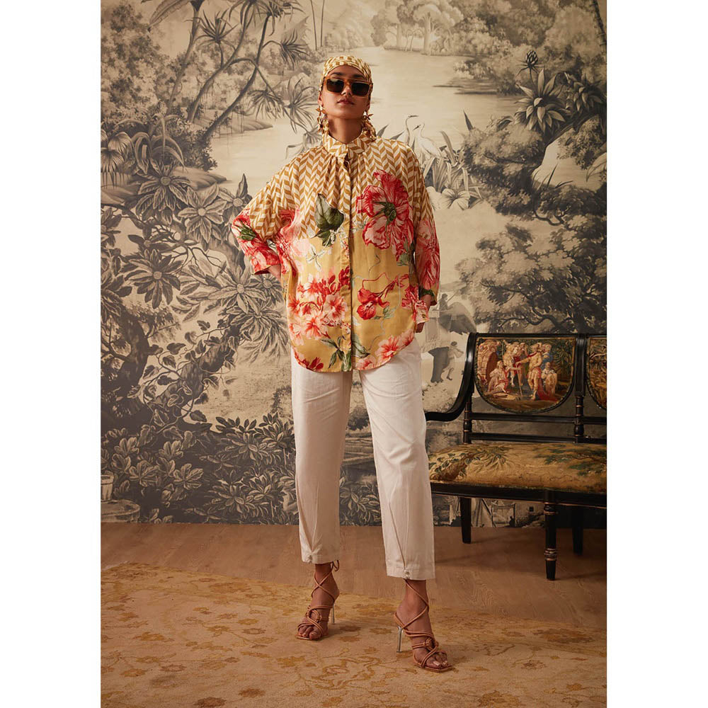 KALISTA Yellow Jasmin Shirt with Pant (Set of 2)