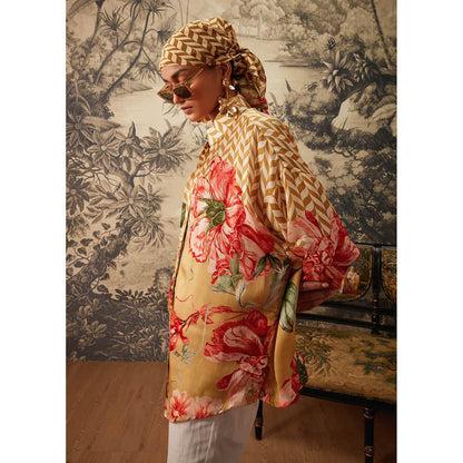 KALISTA Yellow Jasmin Shirt with Pant (Set of 2)