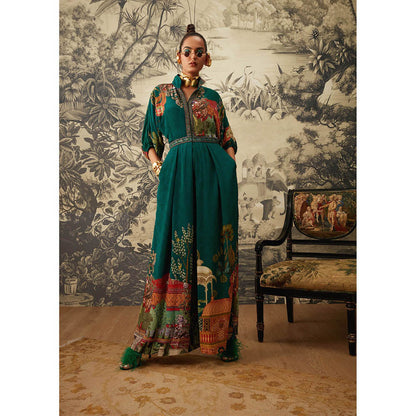 KALISTA Bottle Green Seinna Jumpsuit