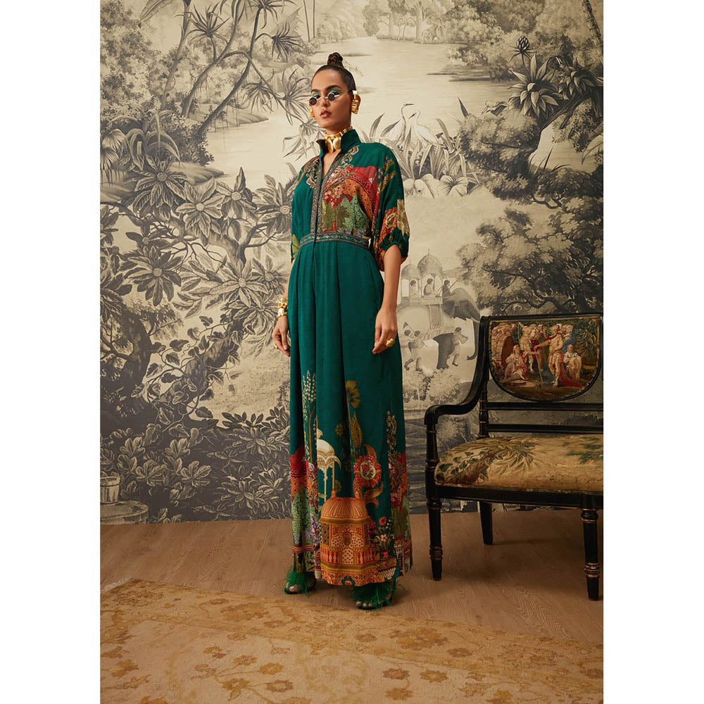KALISTA Bottle Green Seinna Jumpsuit