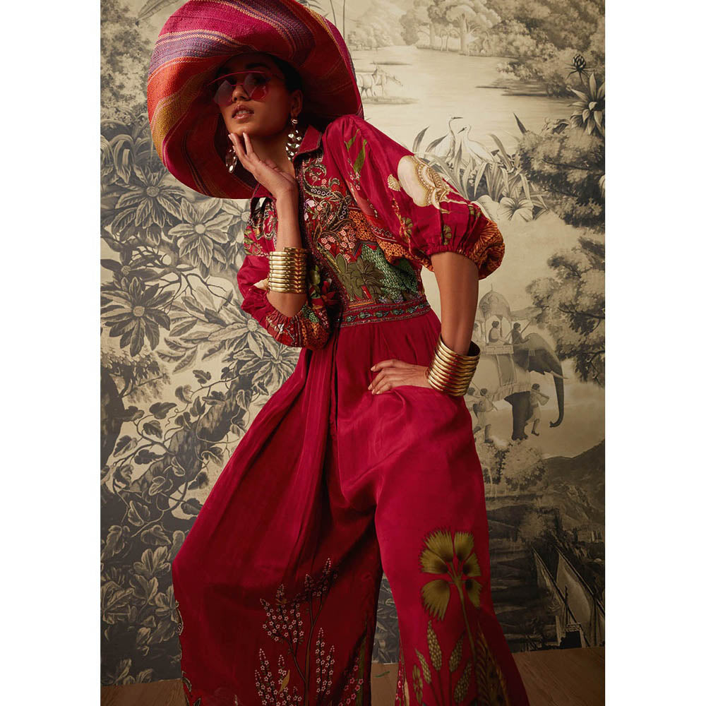KALISTA Magenta Seinna Jumpsuit