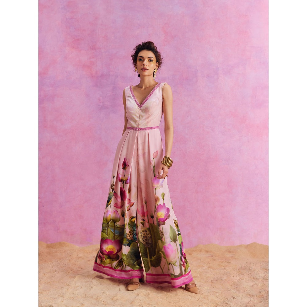 KALISTA Powder Pink Isra Jumpsuit