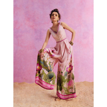 KALISTA Powder Pink Isra Jumpsuit