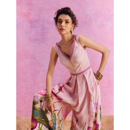 KALISTA Powder Pink Isra Jumpsuit