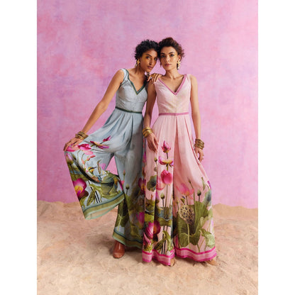 KALISTA Powder Pink Isra Jumpsuit
