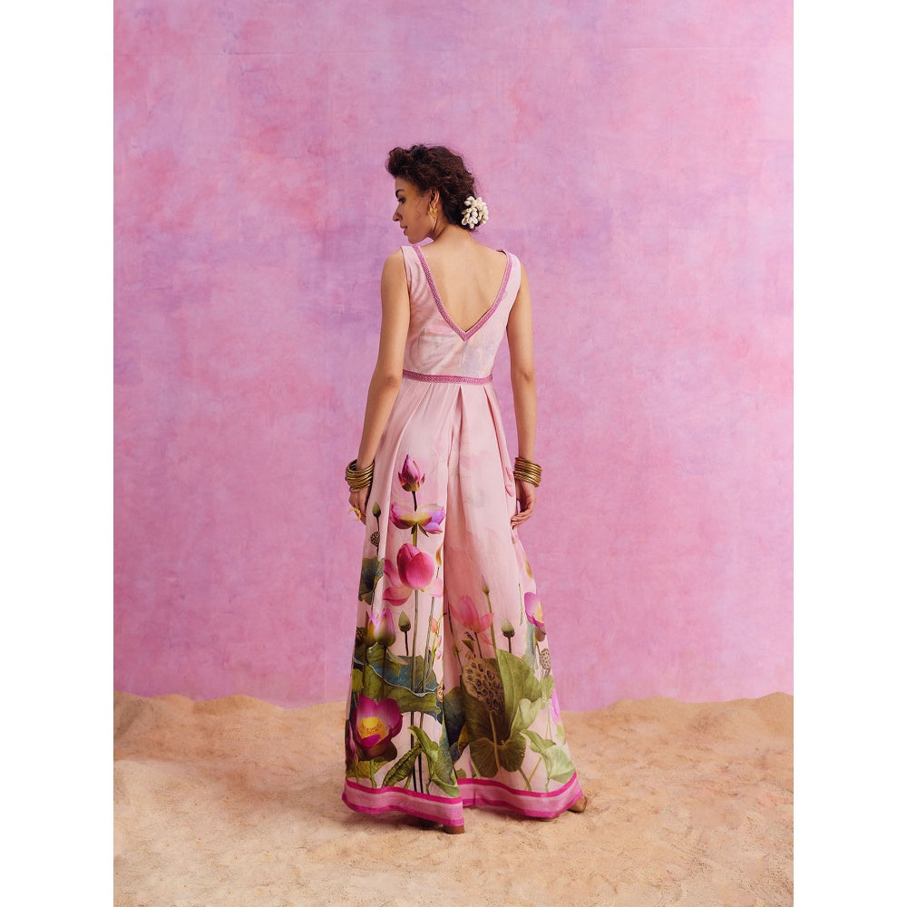 KALISTA Powder Pink Isra Jumpsuit