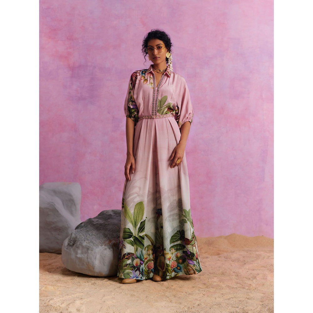 KALISTA Powder Pink Ciara Jumpsuit