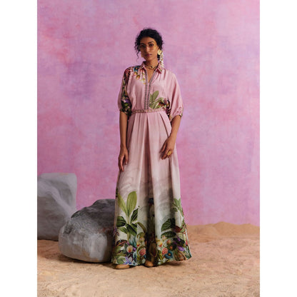 KALISTA Powder Pink Ciara Jumpsuit