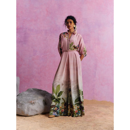 KALISTA Powder Pink Ciara Jumpsuit