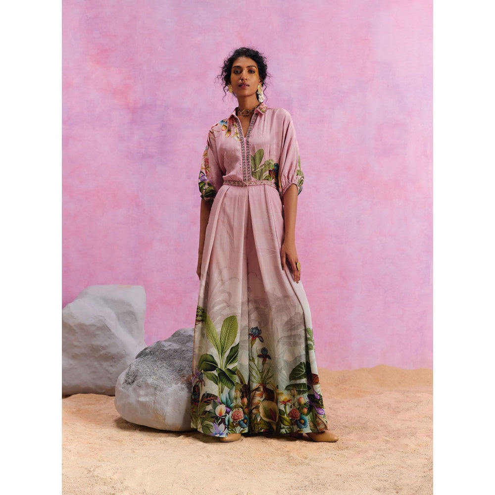 KALISTA Powder Pink Ciara Jumpsuit