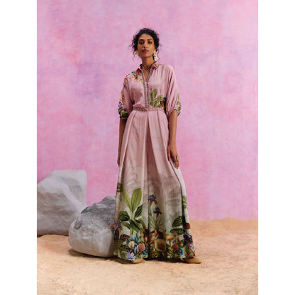 KALISTA Powder Pink Ciara Jumpsuit