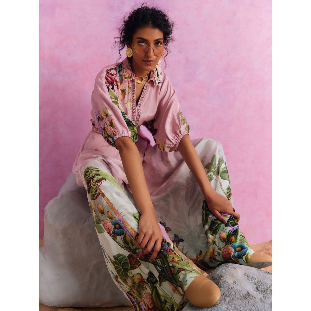 KALISTA Powder Pink Ciara Jumpsuit