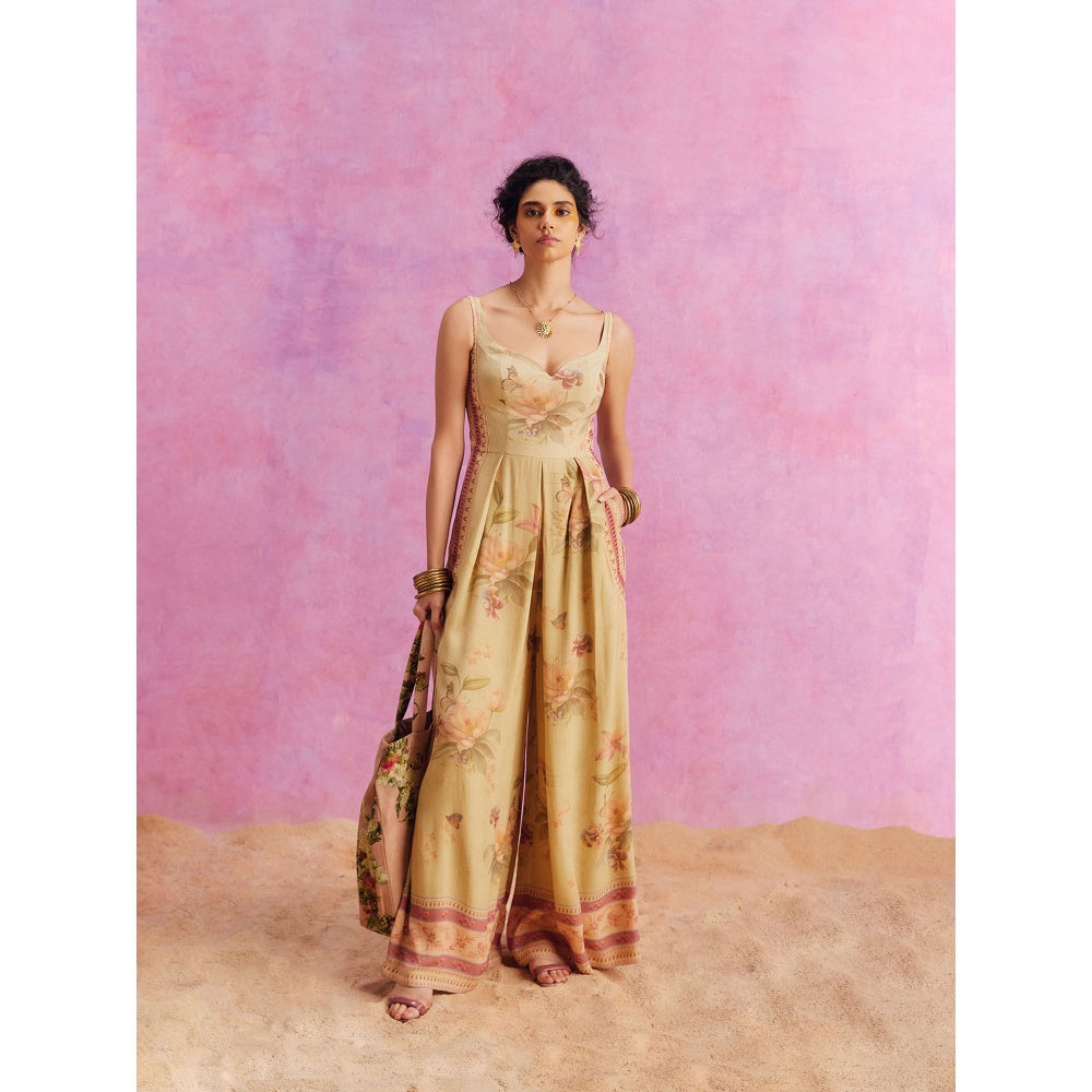 KALISTA Lime Green Ciara Jumpsuit