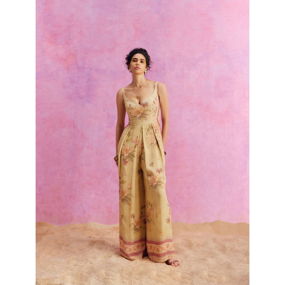 KALISTA Lime Green Ciara Jumpsuit